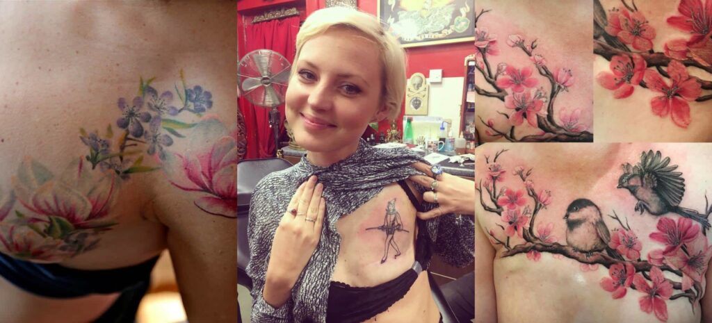 Here are 7 cool and powerful tattoos that women got after having surgery for breast cancer. These tattoos are inspiring and make them feel strong.